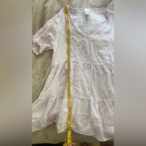 Joie Light pink lilac Linen dress